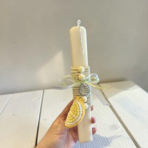 Knitted Lemon- Πασχαλινή Λαμπάδα