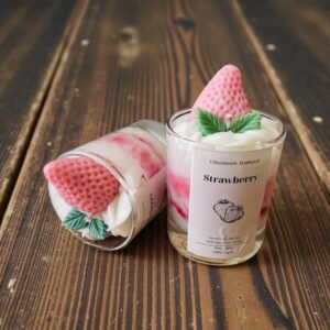 Strawberry- Dessert Candle