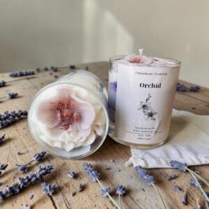 Orchid- Dessert Candle