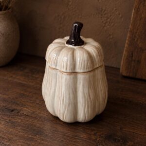 Beige Pumkin Candle